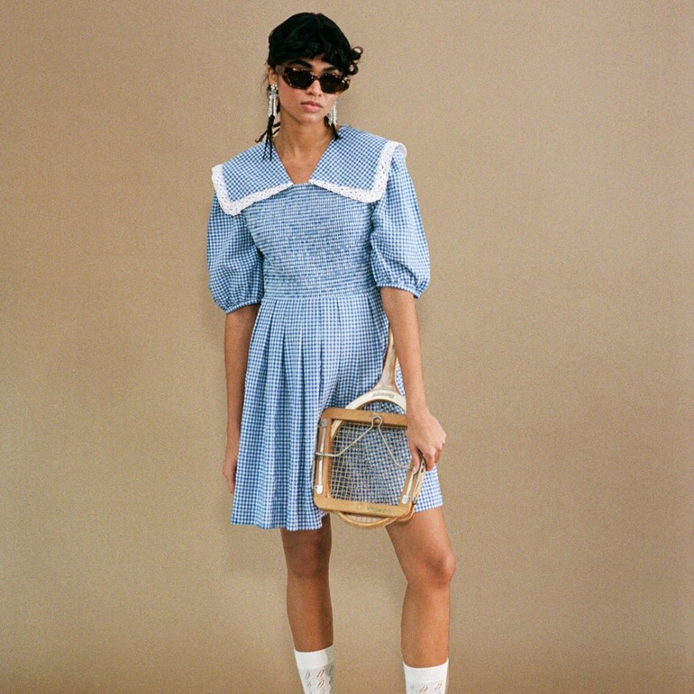 SHRIMPS UK Johann Gingham Dress UK 6